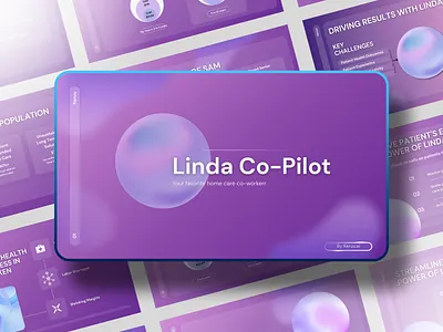 Linda Co-Pilot | Pitch Deck Presentation adobe photoshop ai branding co pilot creative presentation design graphic design illustration linda pitch deck pitch deck design pitch deck presentation powerpoint powerpoint presentation presentation robot ui