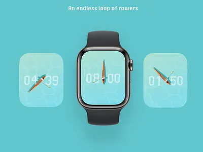 Watch Dial - Creative Design (rowboat) 3d animation apple watch art branding car conceptual design design forward looking design google graphic design hmi illustration logo motion graphics ui ux watch design watch dial