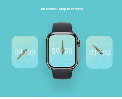 Watch Dial - Creative Design (rowboat) 3d animation apple watch art branding car conceptual design design forward looking design google graphic design hmi illustration logo motion graphics ui ux watch design watch dial