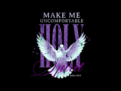 Holy Spirit Dove - Streetwear Tshirt Typography Design apparel christian clothing dove faith graphic design holy spirit illustration print on demand streetwear tees tshirt tshirtdesign typography urban