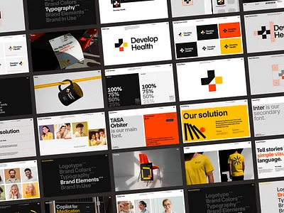 Develop Health Branding Case Study brand brand guidelines brand identity brand sign branding case study graphic design halo lab health healthcare identity logo logo design logotype medical packaging