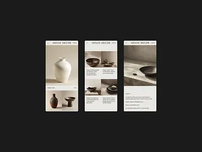 House Decor Shopify Theme - Issue 146 accessories beige decor ecommerce home layout minimal minimaldesign shopify shopify template shopify theme store template theme ui ux web webdesign website