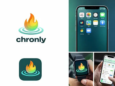 Chronly brand design concept branding graphic design logo ui