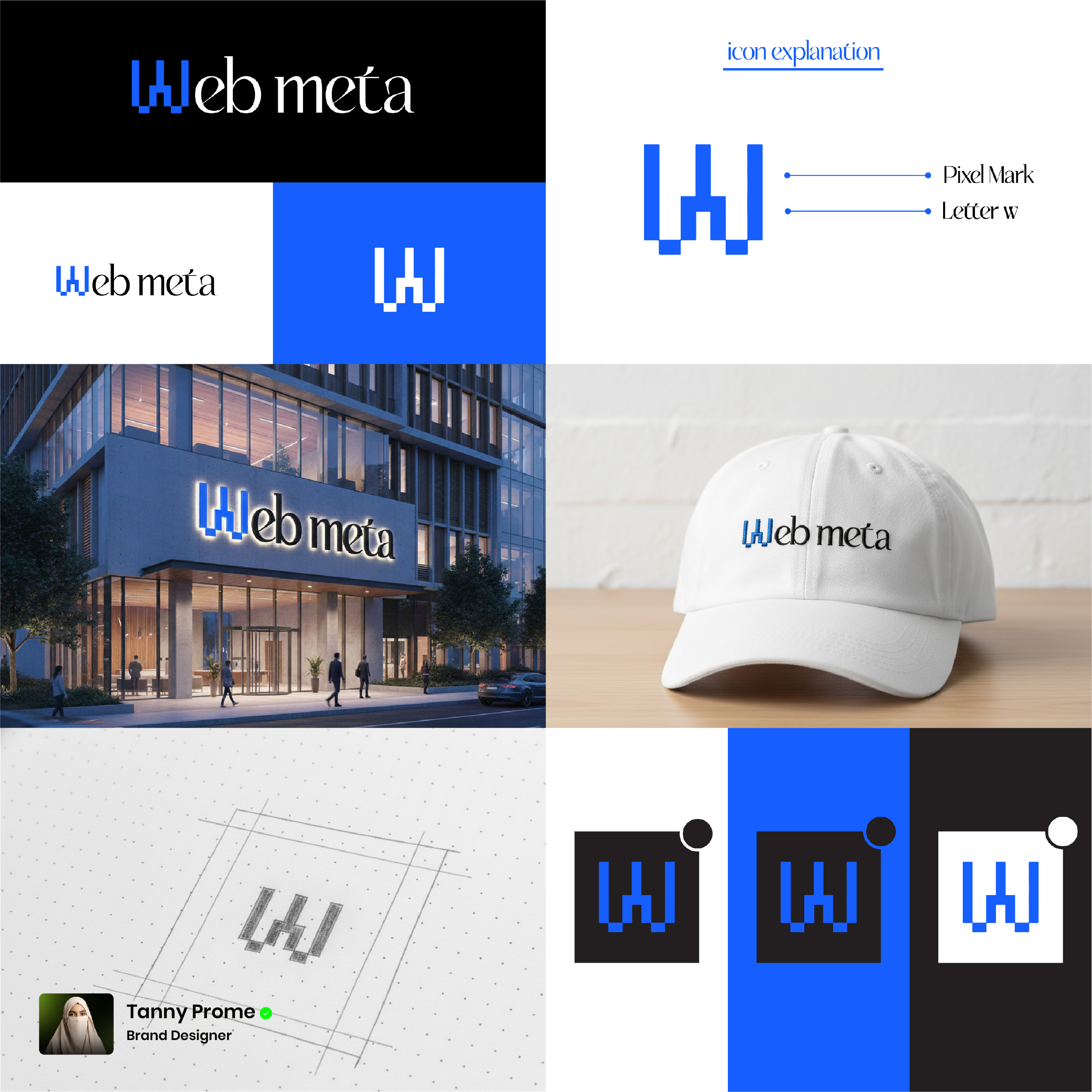 Web Meta - Digital Marketing Agency Logo Design bran designer digital marketing agency logo graphic design logo logo design web meta