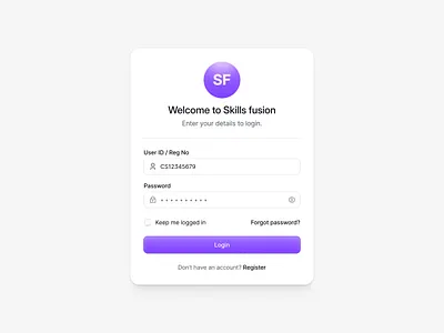 Login modal ui design clean design graphic design login login design login modal login page login screen login ui minimal login purple trending ui ux