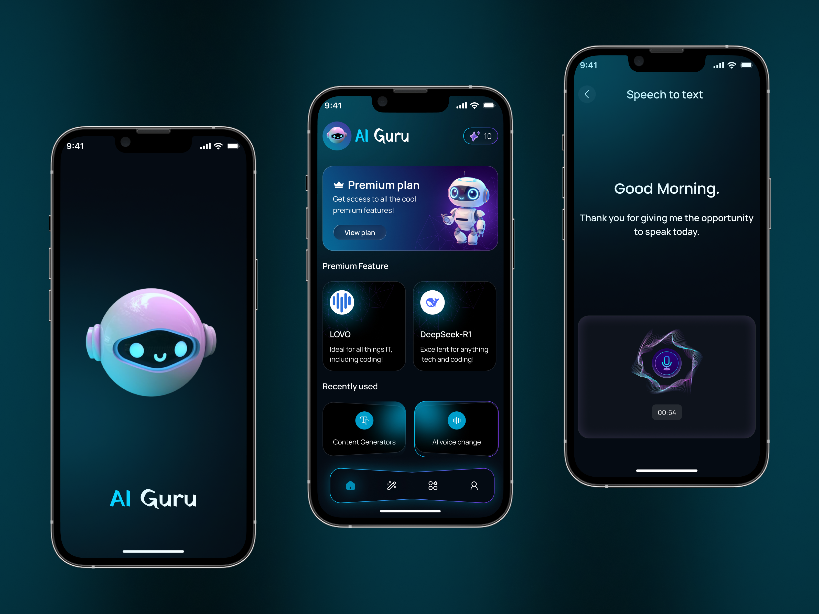 Example of Ai Mobile App UI/UX Design