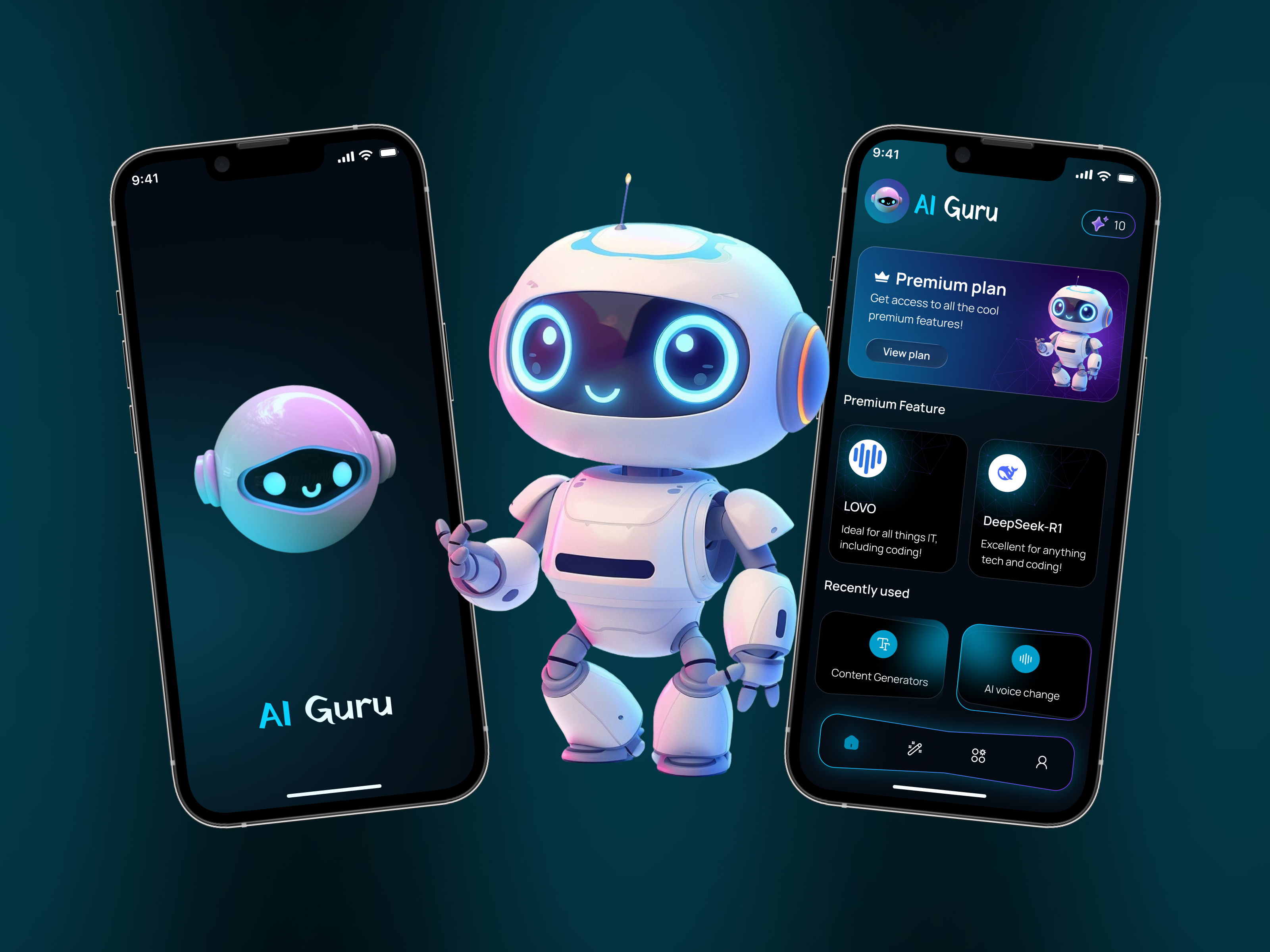 Example of Ai Mobile App UI/UX Design