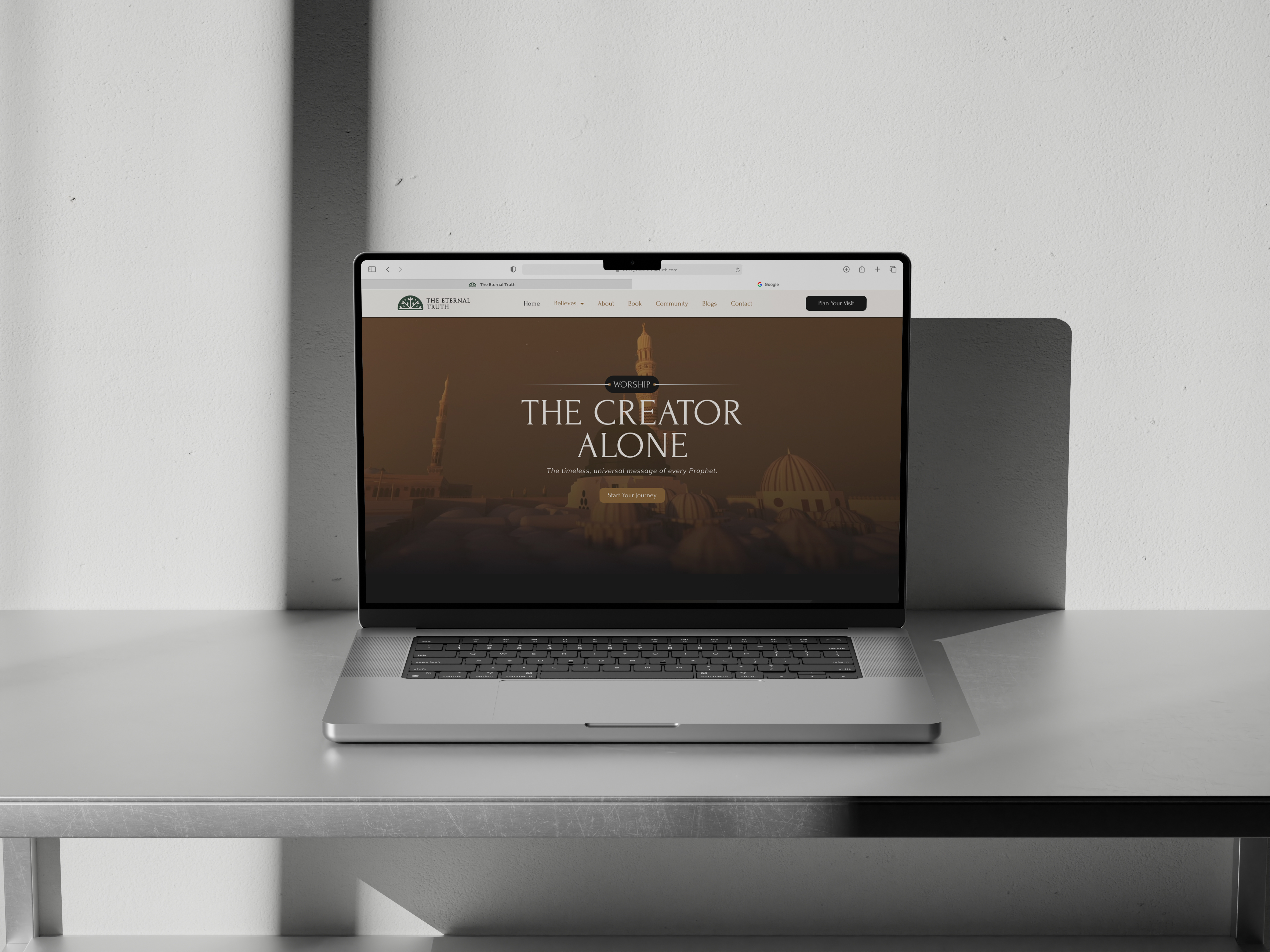 The Eternal Truth Landing Page Design landing page ui ux design web design