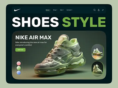 Sneaker E-commerce UI e commerce ecommerce homepage landing page marketplace nike shop online shoe store online shop product design product page shoe store shoes shop shoes website shoes website design shopify store sneakers web design website website design