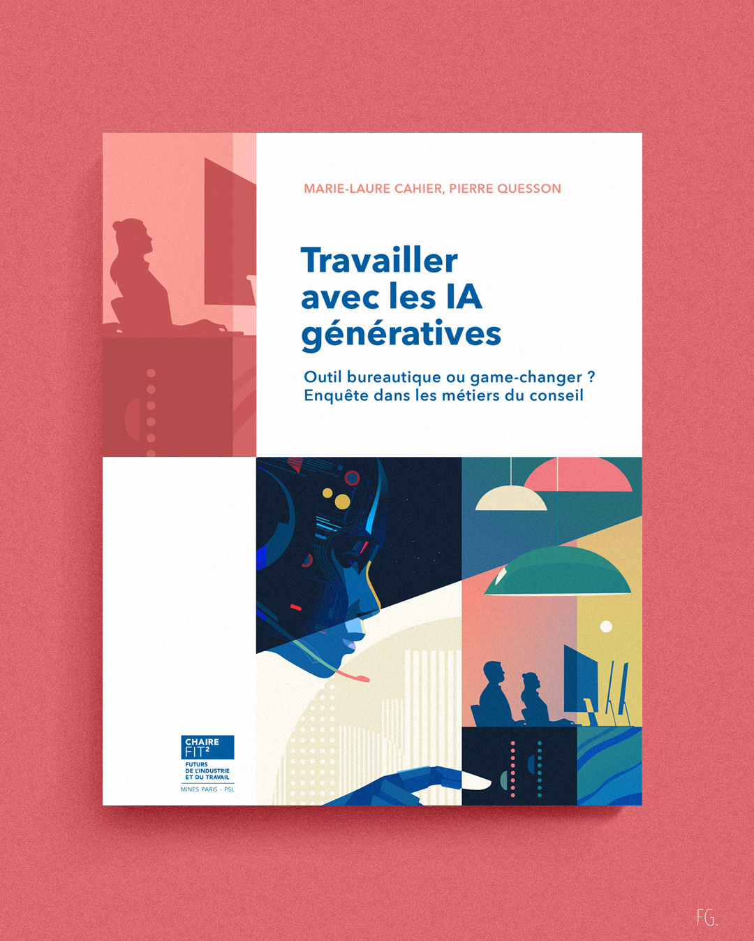 Working with generative AI : Office Tool or Game Changer ? ai artwork business design digital illustration digitalart graphic design ia illustration illustrator office pop art space work