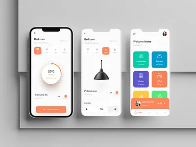 TIO Smart Homes Mobile Application alexa business clean ui design enterprise internet of things login mobile app smart assistant smart ui ui ux white
