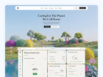 Ecoway - Sustainability Platform climate climate change ecofriendly ecosystem environment environmental handmade landing page natural nature organic recycle renewable saas solar power sustainability sustainability platform sustainable sustainable design waste management