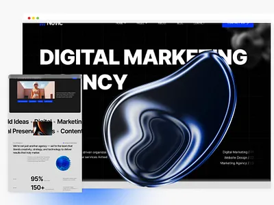 Digital Marketing Agency – Figma Template agency website branding business website clean design creative agency digital marketing dribbble figma figma template landing page marketing agency modern ui portfolio seo social media marketing startup ui design ui kit ux design web design