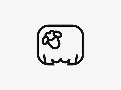 /Sheep / 2d brand identity branding design flat graphic design icon identuty illustration logo logo concept logo design logotype mark minimal minimalistic logo symbol vector
