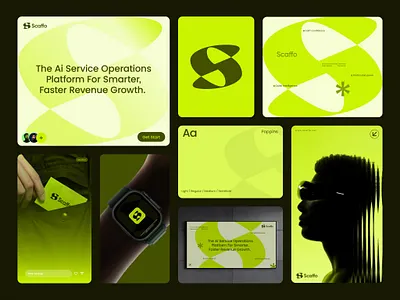 Scaffo — Brand Identity & Logo ai branding graphic design letter s logo s technology