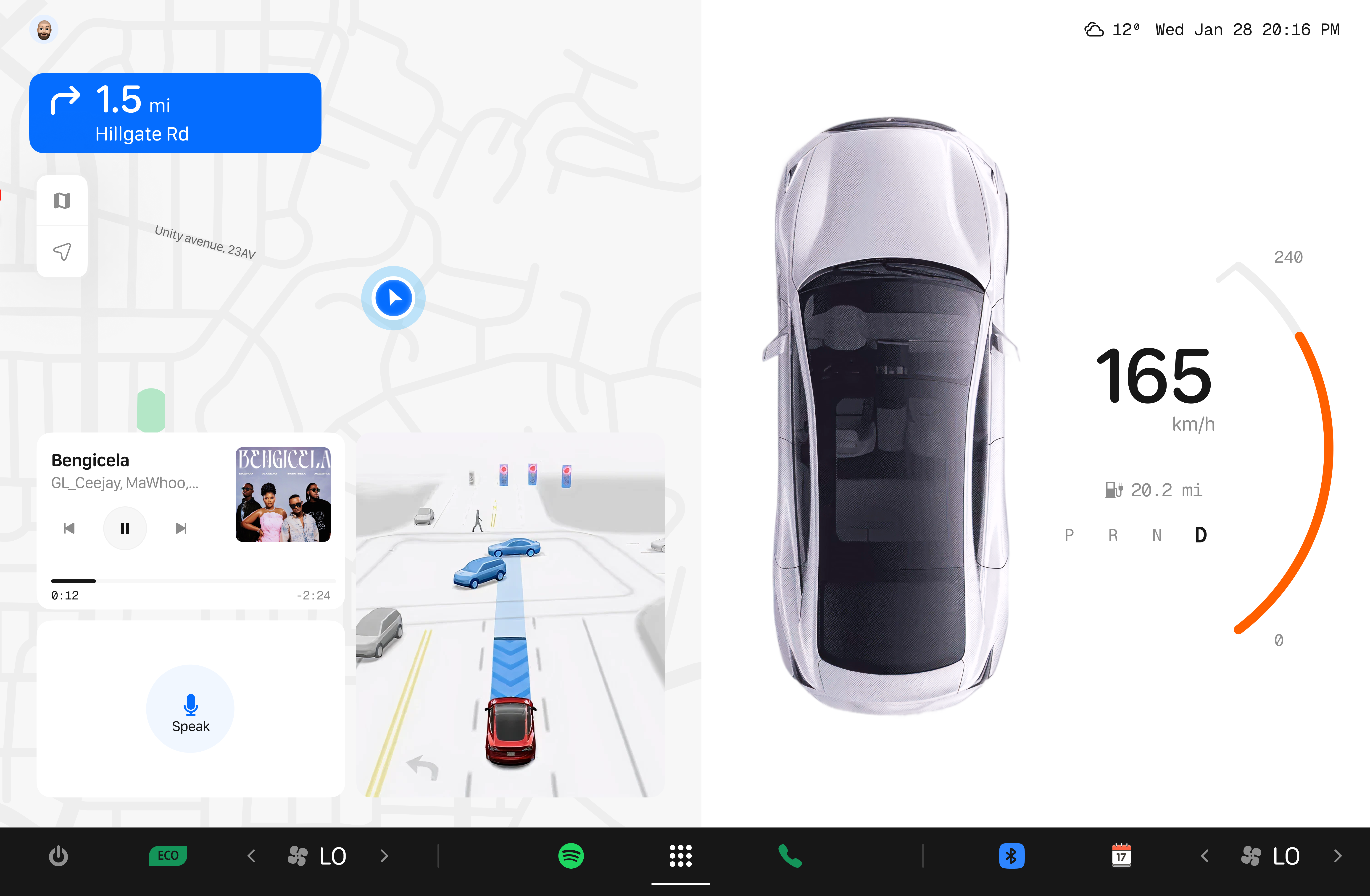 Car UI Design car car dashboard car ui clean dashboard design design minimal premium sleek tech ui ui design