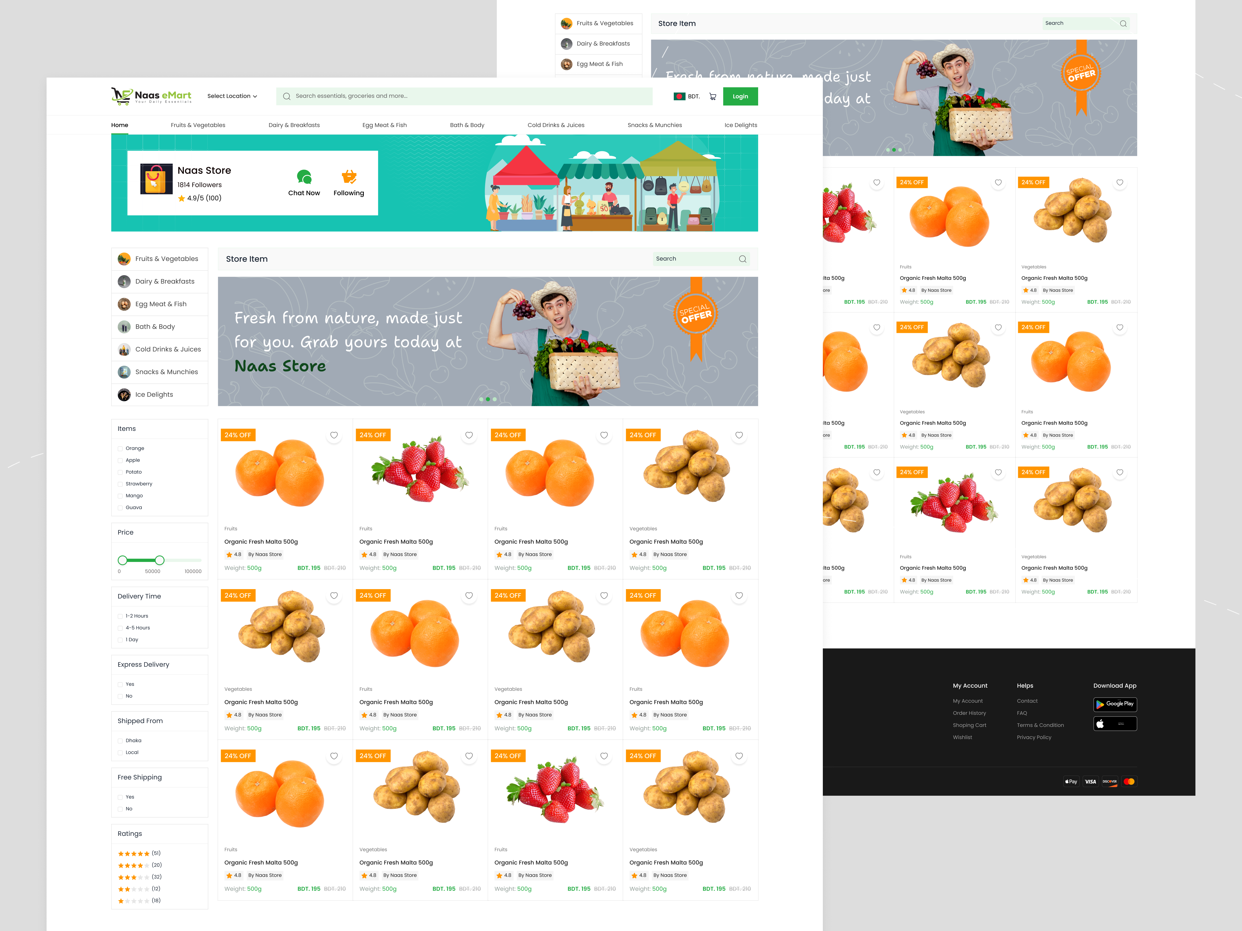 Example of Website Design + Development