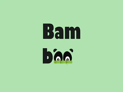 Day 3 Logo Challenge - Panda Logo (Bamboo) graphic design logo