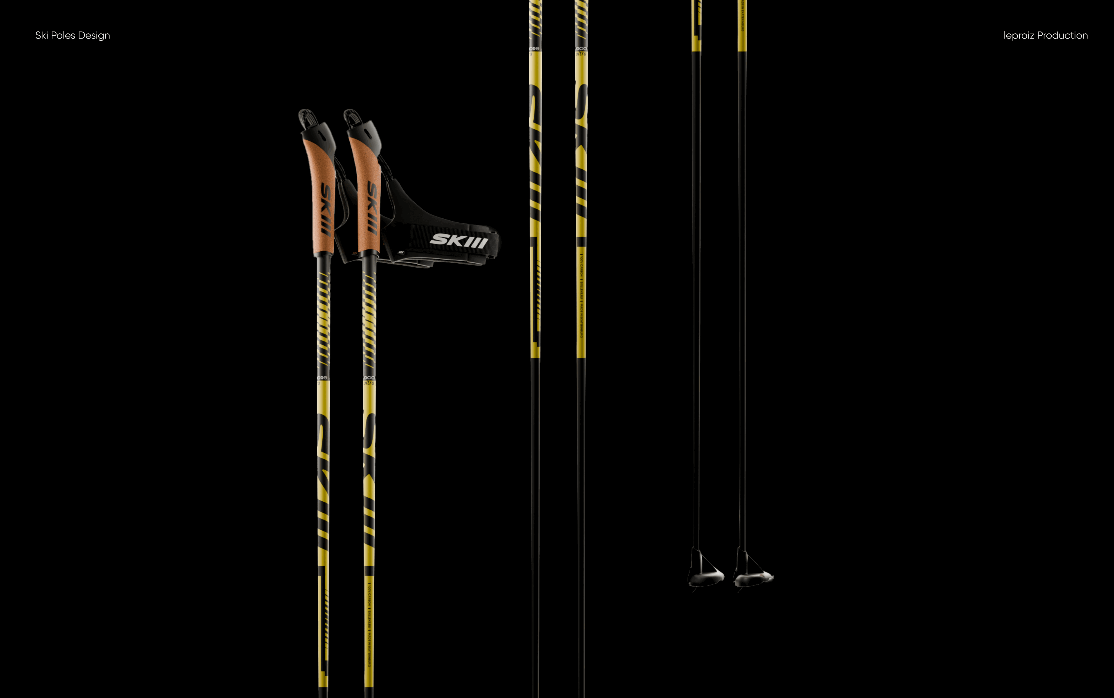 SKILL | SKI POLES DESIGN branding design graphic design packaging product design ski ski poles ski sport sport