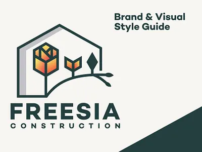 Freesia Brand Guidelines brand brand guidelines brand identity branding building construction design flower freesia graphic design home house icon illustration logo modern real estate realtor vector