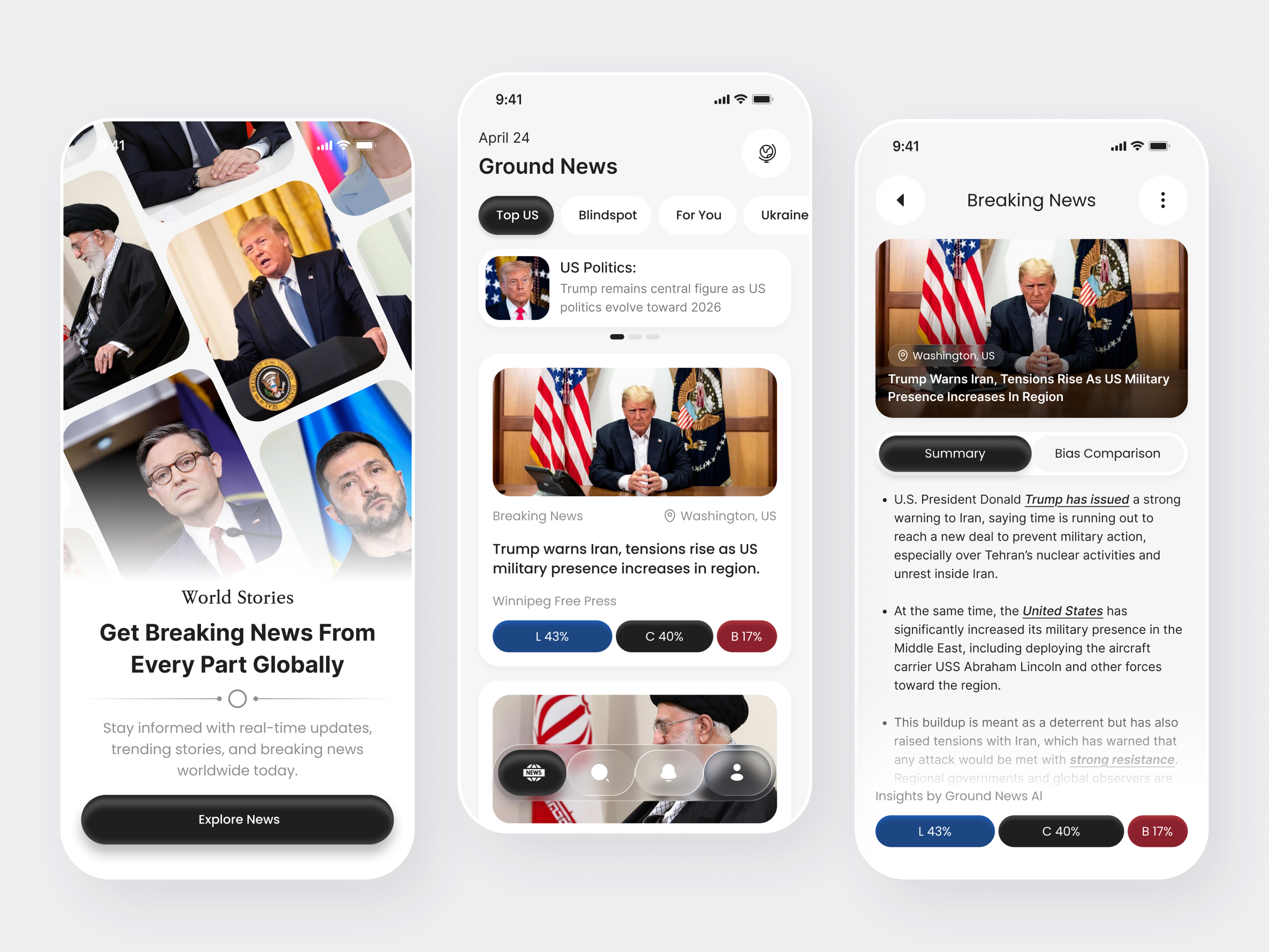Global News App Design breaking news clean design daily news digital news editorial design global news information app information design media app media platform mobile mobile app ui news news app news concept news feed news platform news reader real time news world politics