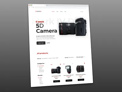 Merara - ecommerce branding camera design graphic design illustration logo merara ecommerce shop ui ux vector webdesign