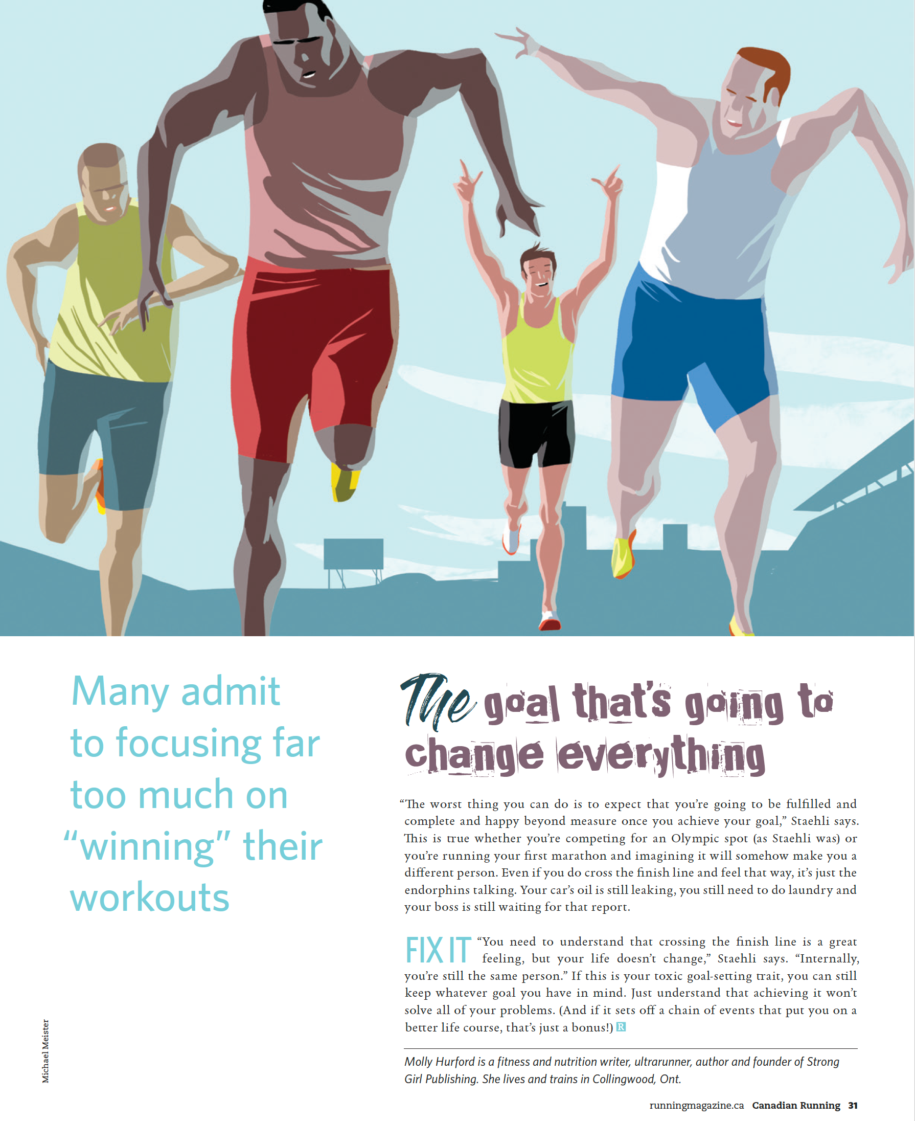 Michael Meister for Canadian Running 2026 goals conceptual illustration editorial illustration illustration illustrationart illustrationartist illustrationzone illustrator runners running sport