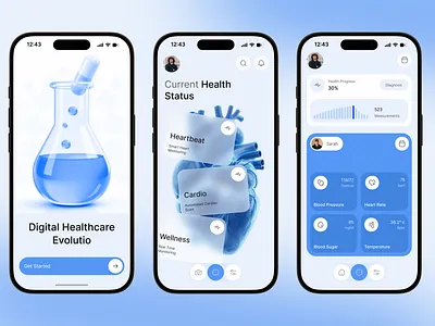 Mental Health Mobile App ai ai mental health app app design doctor doctor app health health care healthcare mental health mobile app sleep sound ui ux user interface wellness