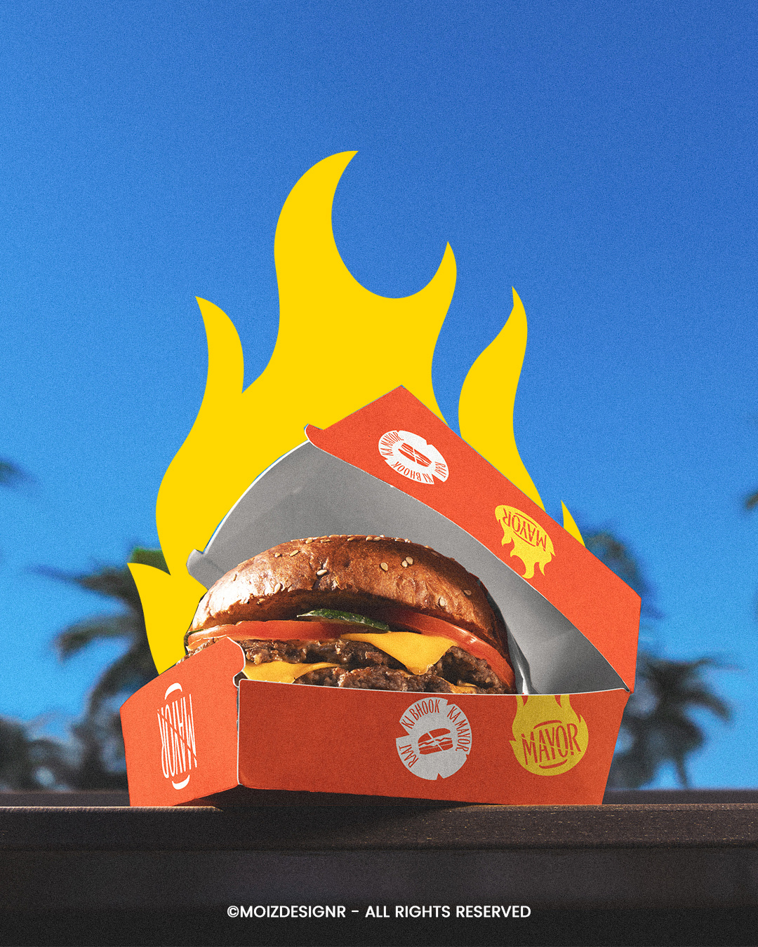 Mayor Burger | Brand Identity & Packaging adobe photoshop brand guidelines brand identity branding burger branding design graphic design illustration logo logo design packaging design typography vector visual identity