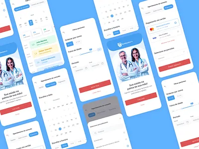 BestDoctors - App design app design booking calendar doctor app health app healthcare healthtech management medical mobile app patient payment scheduling telemedicine ui ux