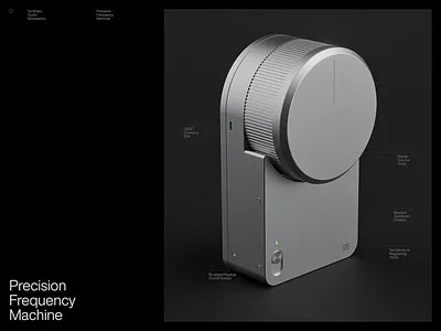 ○ SAM ( PFM.01 / 0—100 ) 3d aluminum blender device hi tech illustration knob metal minimal modelling music no ui plasticity product visual visualisation volume