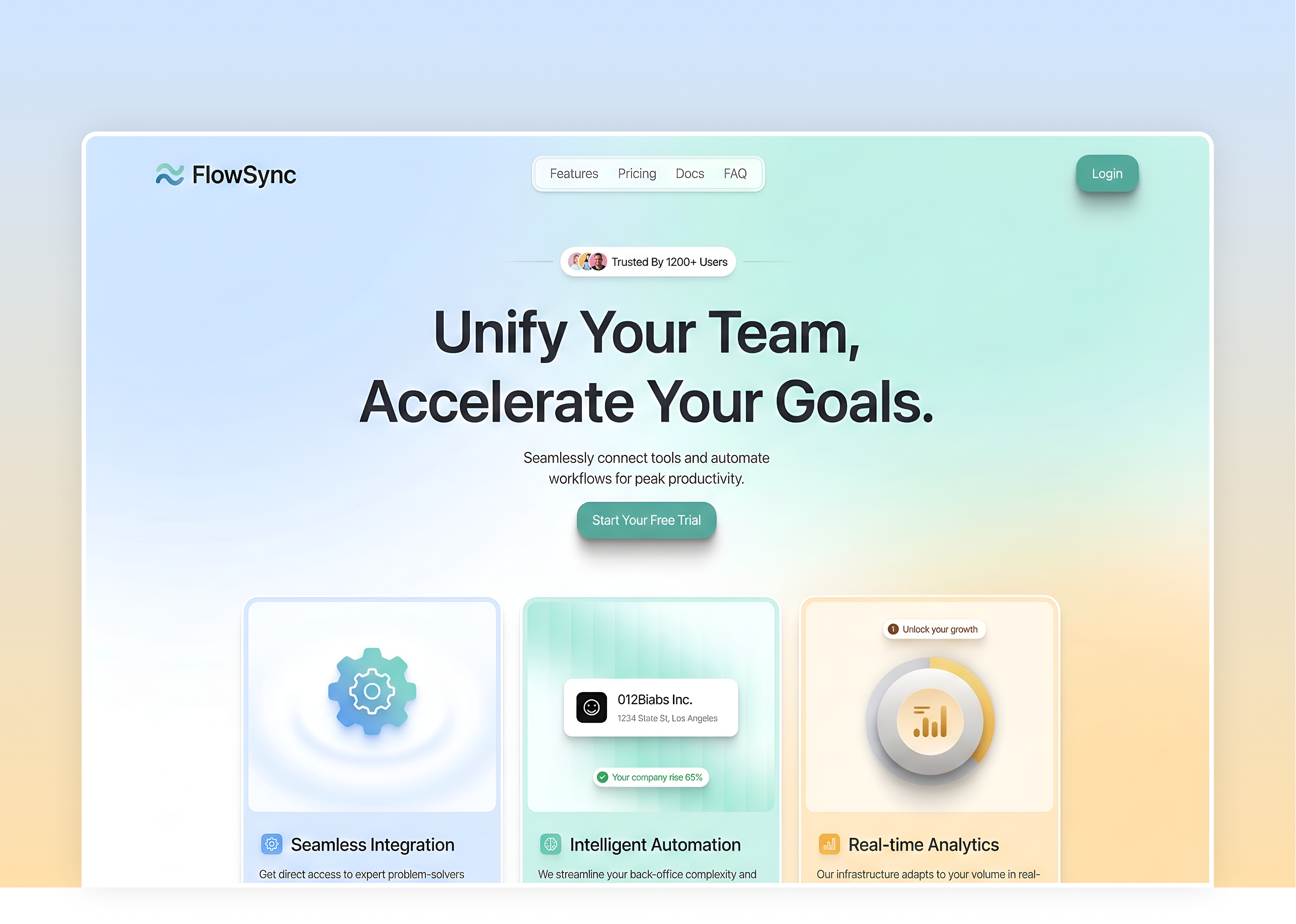 Example of Website Design + Development 
