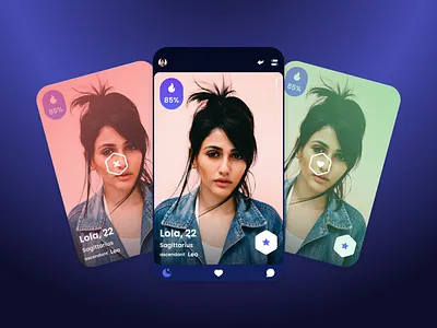 Astromeet - Dating app app astrology branding dating dating app design mobile signs tinder ui ux
