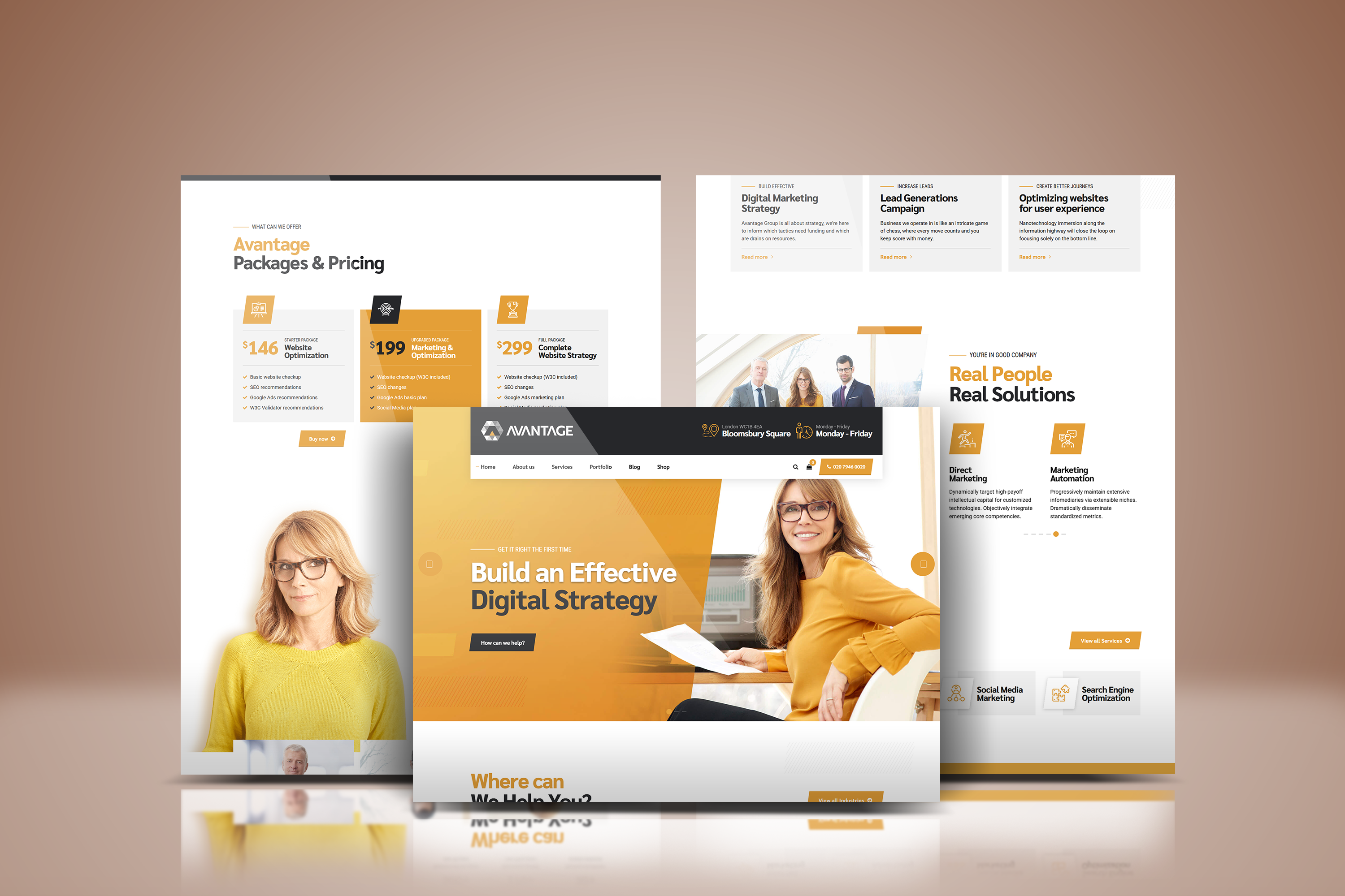 Example of Word Press Website Design | 5 Pages