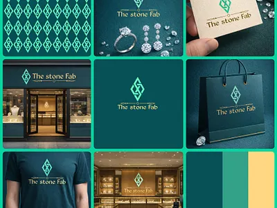 Shaping brilliance into beauty 💎 Welcome to The Stone Fab. #The branding graphic design jewellery logo