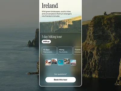 Travel App UI - Figma Glass app app design ui ui design