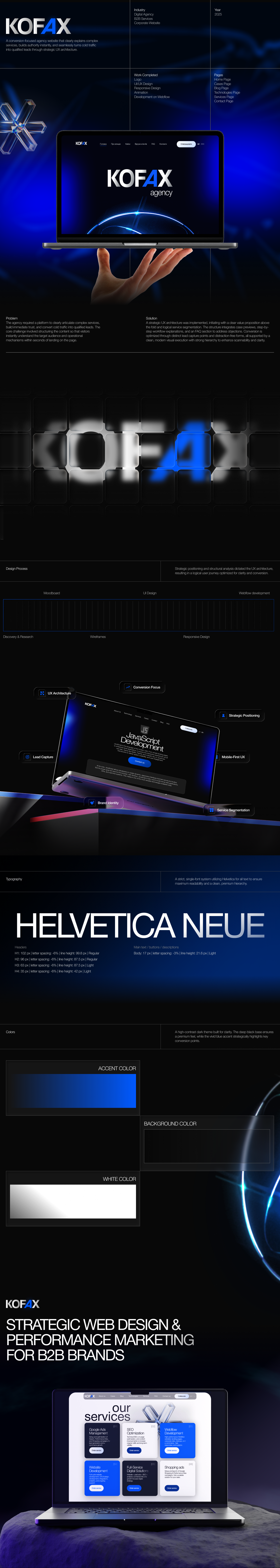 UI / UX Website Design for a Marketing Agency design ui ux uxui web design webflow webflow website