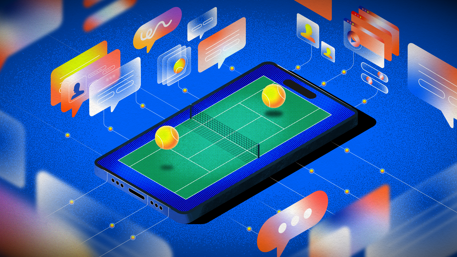 WIRED x IBM - The Ai Effect EP4 - visual design animation article illustration editorial illustration fintech ibm isometric motion graphics sport motion graphics sports animation sports artwork sports illustration styleframes tech illustration tennis illustration vector wimbledon wired illustration wired magazine wireduk