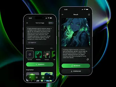 AI Image Generator App Design ai app ai assistant ai business app ai design ai image generator app ai images generator ai mobile ai mobile app design artificial intelligence image ai image generate app image generator app mobile app mobile app design product deisgn saas design ui mobile ux mobile web app