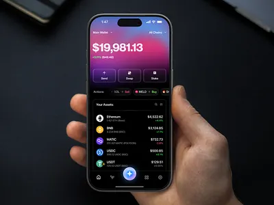 Crypto AI Wallet UI/UX Design, Startup ai chat ai design app design crypto design finance design fintech mvp startup wallet design web3