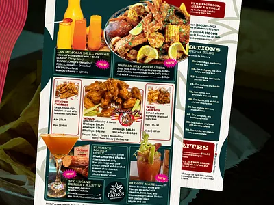 Menu Design - El Patrón Specials 2026 branding design graphic design graphics restaurant