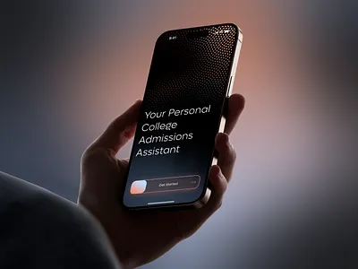 College Admissions Assistant UI Concept ai ai assistant ai chat app design branding chat conversational ui cui dark dashboard education interface mobile app onboarding planner student app tranding ux web