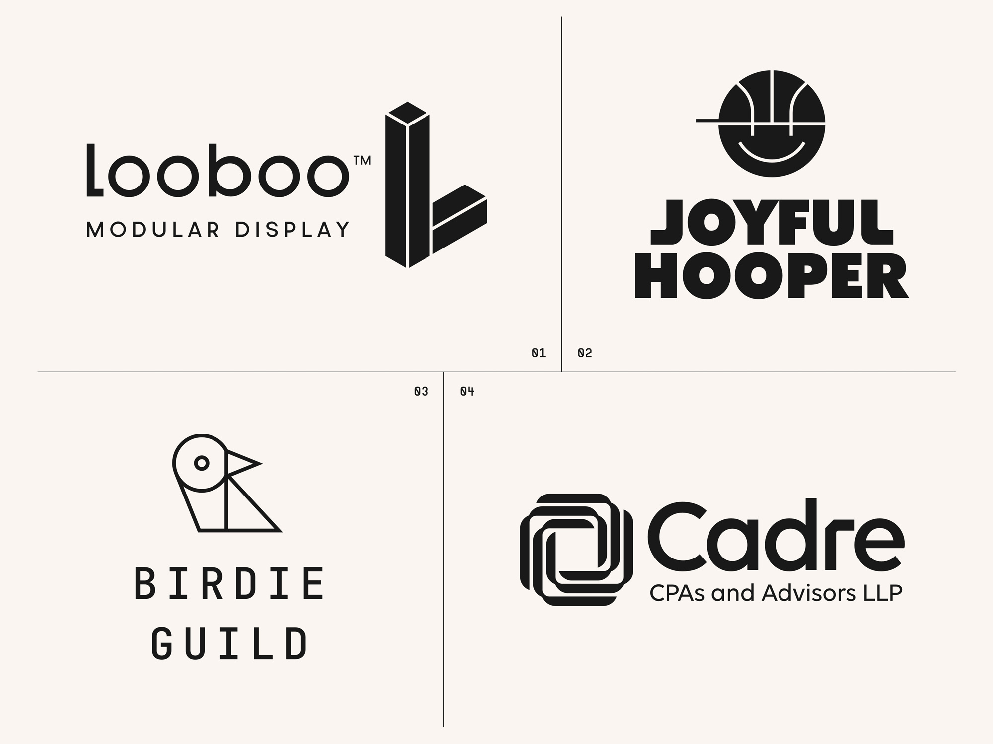 Example of 4 Logo Lockups > Vol 02