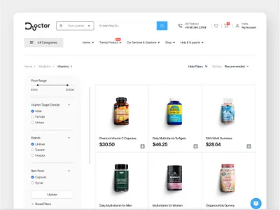 Pharmacy E-commerce Dashboard Design add to cart page drug mart ecommerce website health care website healthcare medical supplement medicine medicine app medicine product page medicine shop medicine website online drag store online medicine service online medicine website design online pharmacy product landing page shopify websute design web design