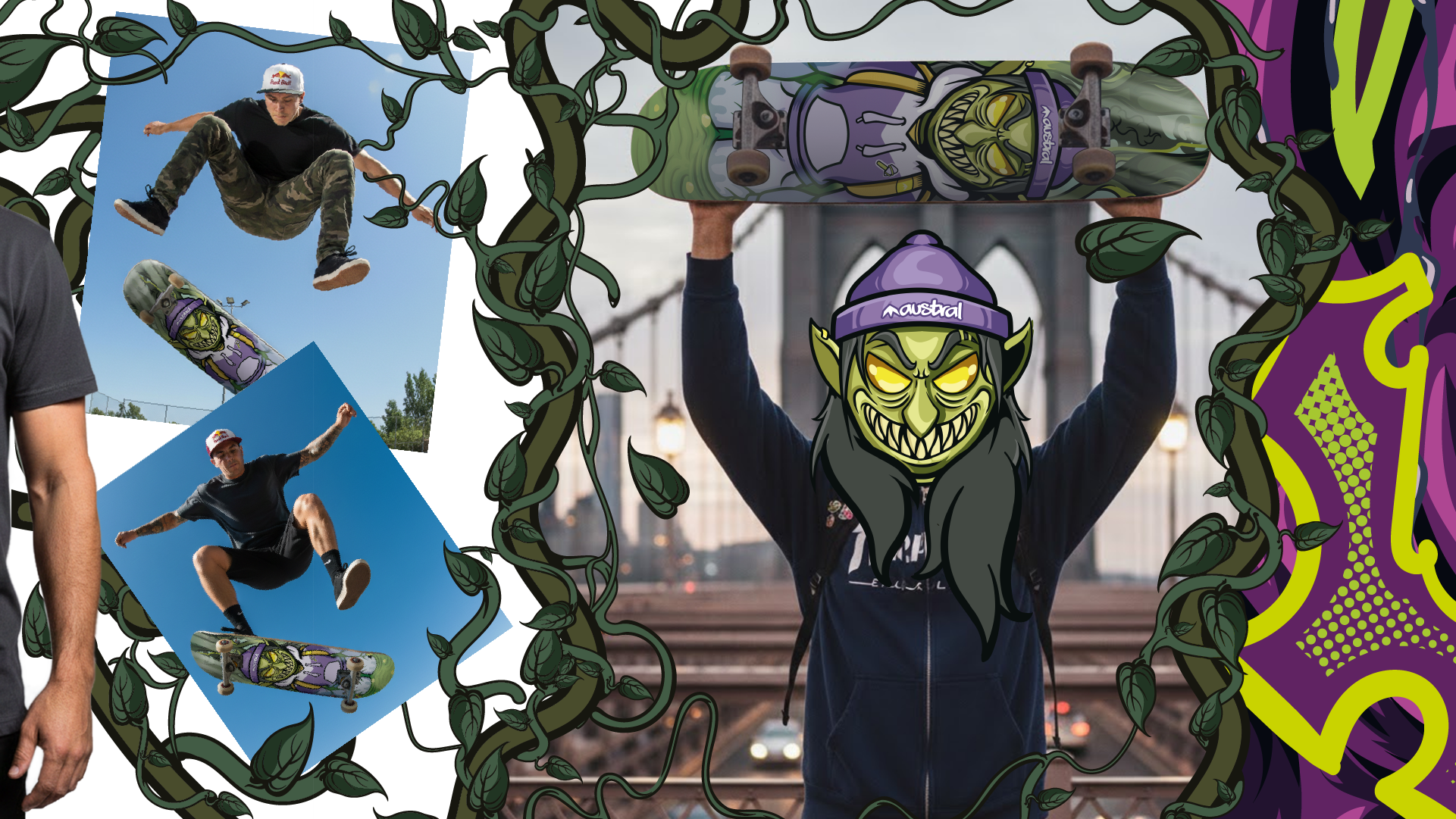 Skateboard Design The Swamp Monster adobeillustrator branding cartoon characterdesign dribbble graphic design illustration logo skate skateboard skatedeck vector vectorart