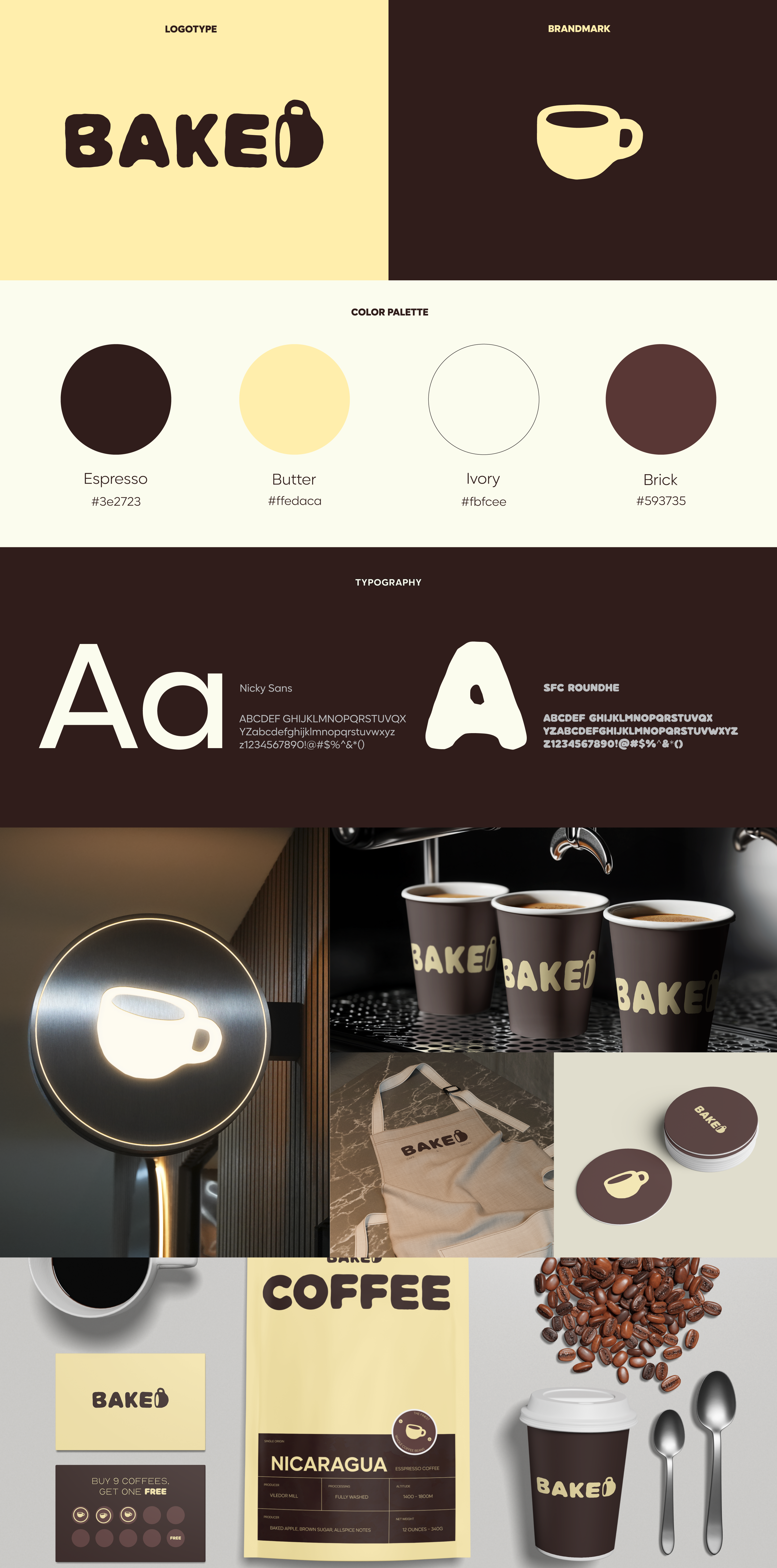 Baked - Brand Identity Deck branding graphic design logo ui