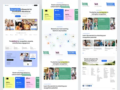 Employee Engagement Website corporate website landing page uiux web web design website website redesign