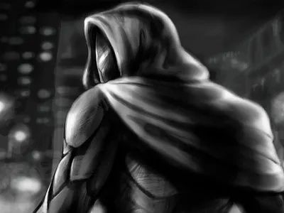 The Vigilante Sketch characterdesign conceptart digitaldrawing illustration sketchbook