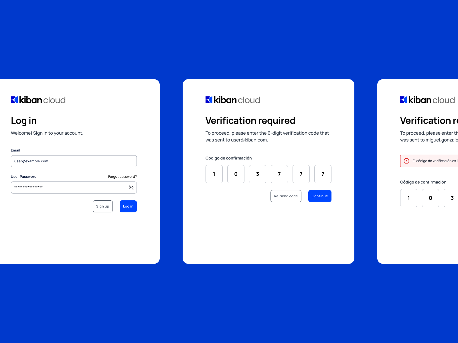 Saas platform ui