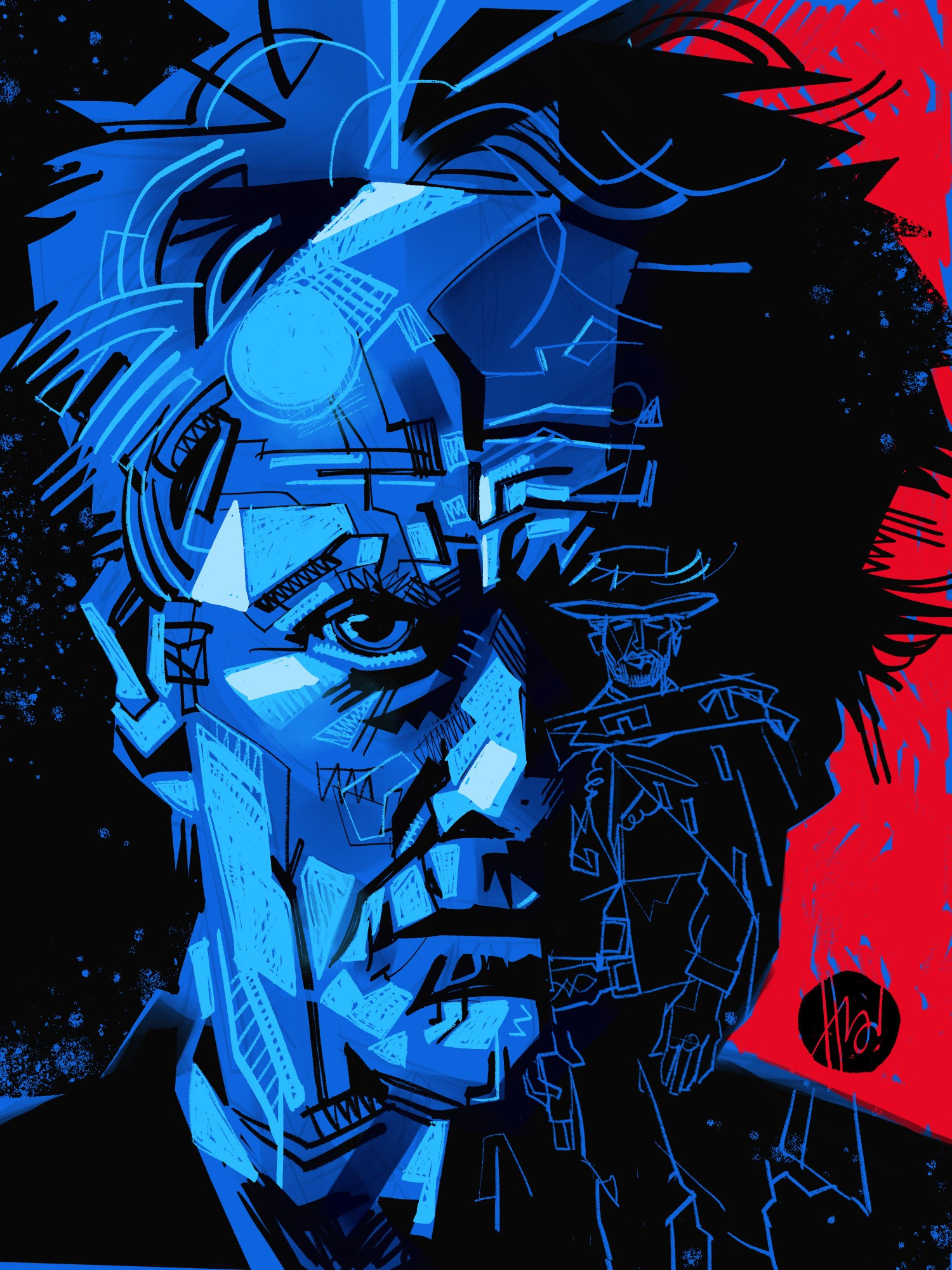 The Good🤠 clint eastwood cowboy legend portrait the extasy of gold the ugly the good and the bad